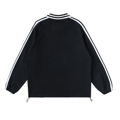 Authntk Striped Collar Sweatshirt