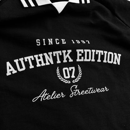 Authntk Striped Collar Sweatshirt