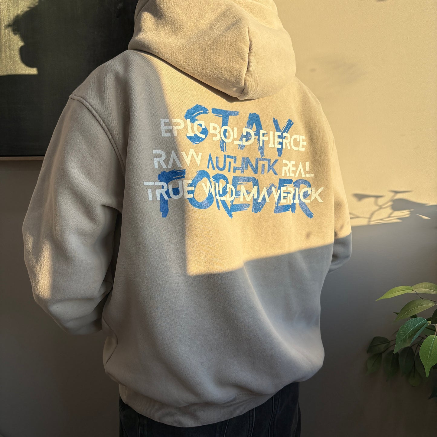 Snow Wash Oversize Hoodie